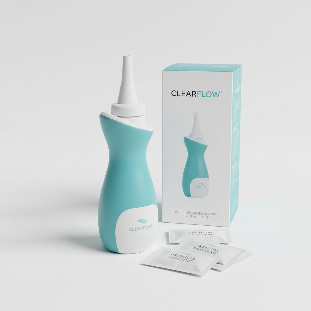 Lavador Nasal con Solución Salina – Limpieza Nasal Profunda